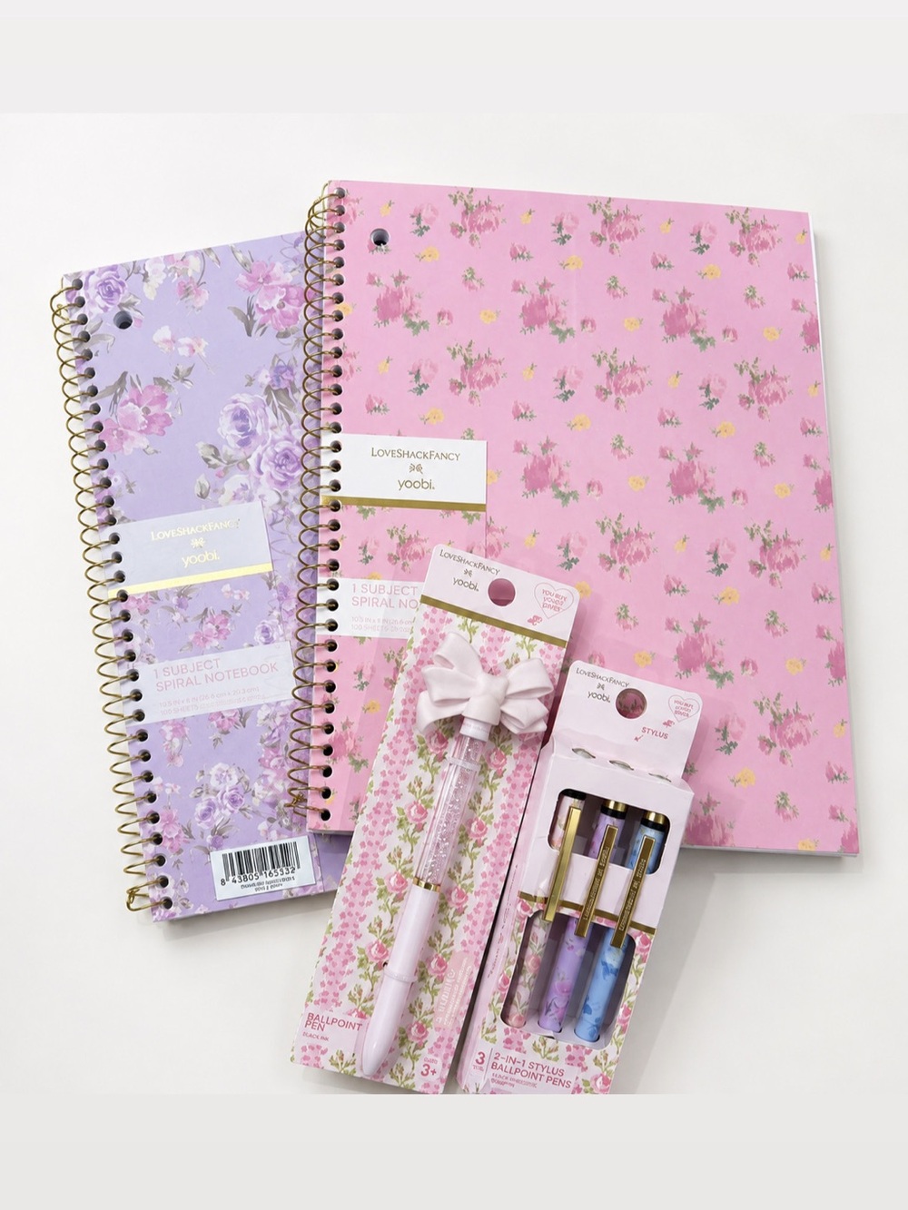 LoveShackFancy Floral Notebooks and Pens Set